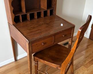Antique Desk W/Chair