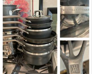 Set of 6 ZWILLING J.A, HENCKELS pots and pans
