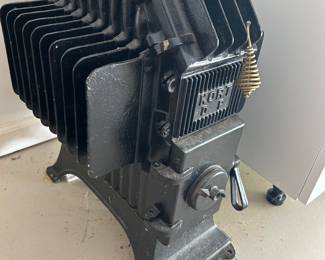old cast iron German heater