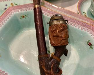 antique Black Forest-style pipe