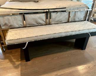 6’ wide cushioned bench 