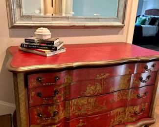 “Excursions” chinoiserie chest by Lane Venture