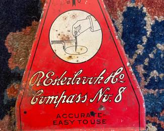 Vintage Esterbrook compass in tin case