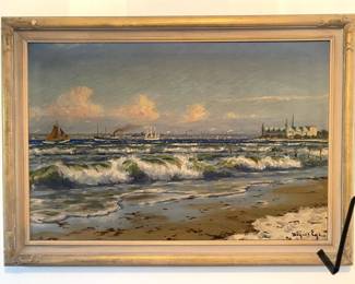Soren Christian Bjulf/Denmark/1890-1958. Oil on canvas signed lower rt.
