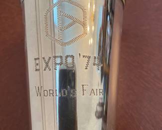Vintage silverplate World’s Fair 1974 mint julep cup