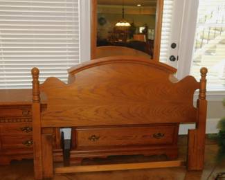 Oak Queen Headboard