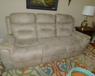 Ultrasuede Reclining Sofa