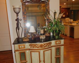 Decorator Mirror -  Post Lamp