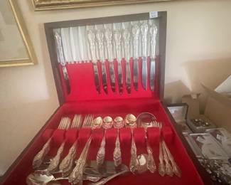 silver plated silverware in box