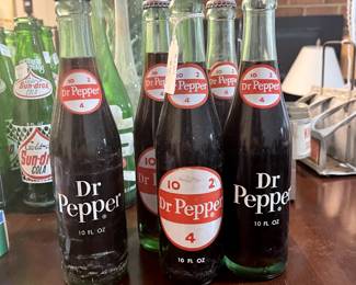 Dr Pepper bottles