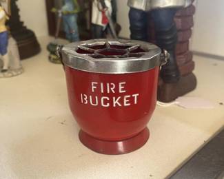 Metal collectible fire bucket