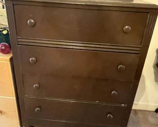 small painted brown dresser
