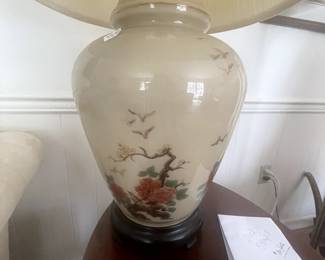 glass oriental lamp set 