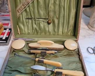 VINTAGE FRENCH IVORY NAIL CARE