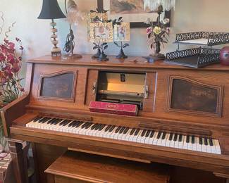 Vintage player piano