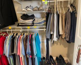 Men's clothes sz XL   slacks 38.   shoes 13