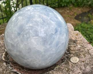 Blue Celestite Sphere