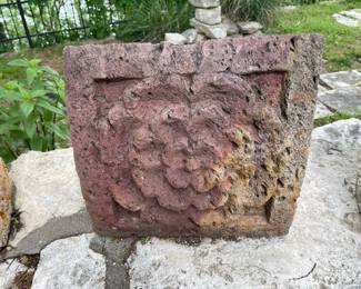 A close look at one of the Morelia stone blocks