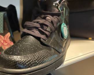New Air Jordan black shoes