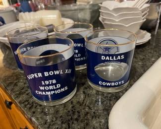 More Cowboys glasses