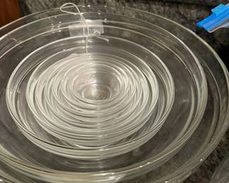 Set of 9 vintage Duralex bowls from France