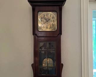 Stellar large antique wall clock