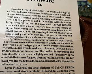 Lynco Design ovenware details