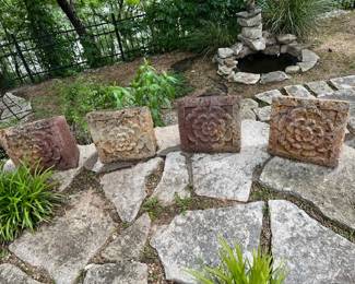 another view of these hand carved stones