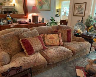 Wonderful tapestry sofa with three cushions