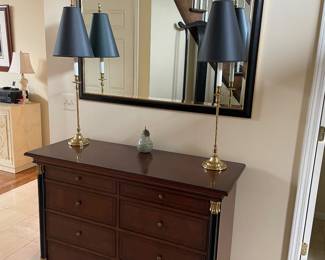 8 drawer dresser and large mirror