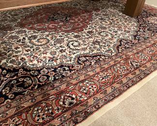 Another view of the area rug - under pool table 