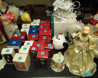 Barbie ornaments, with original boxes