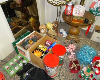 Lots of great finds in the basement as well, such as all of this wonderful stuff in the picture