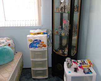 Tall oriental inspired display cabinet, and lots of storage items as well