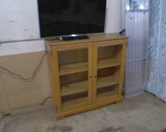 cabinet and tv