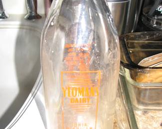 Yeomans milk bottle
