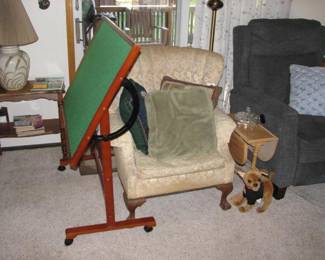 nice puzzle table and some other furniture
