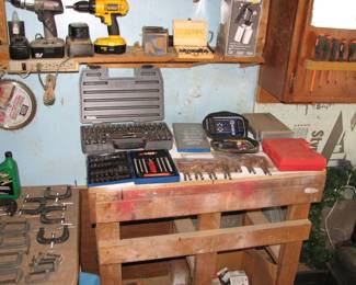 drills, paint gun, sockets, vise grips and more tools!