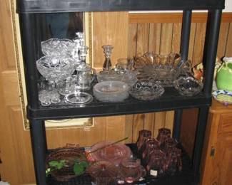 depression glass, crystal and more