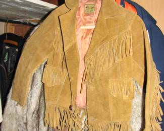 childs leather fringe jacket