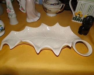 1940's leaf serving dish