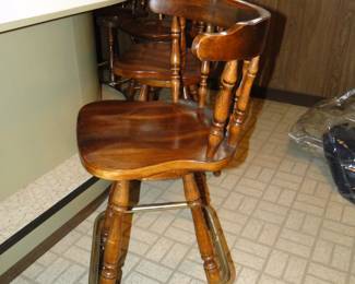 Solid wood bar stools