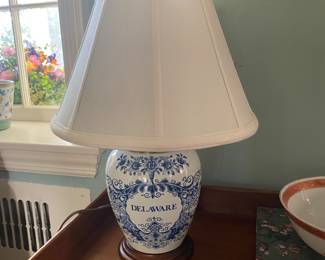 Delaware tobacco jar lamp