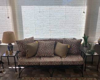 Wrought iron sofa