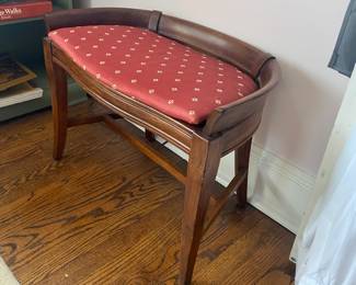Vintage mahogany stool