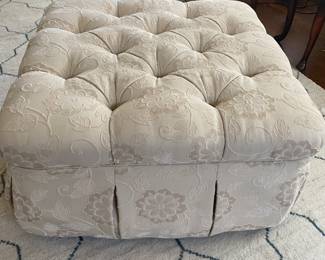 Upholstered square ottoman