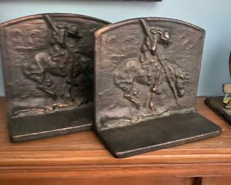 Vintage "End of the Trail" bookends