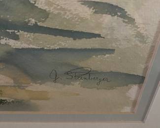 Original watercolor - "Breck's Mill Falls" -  Geneva Steinberger