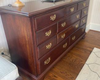 Cherry Chippendale style dresser