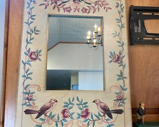 Mirror w/painted frame